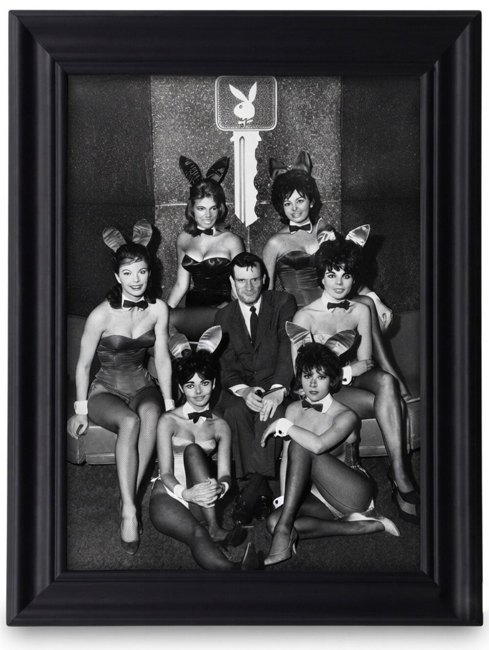 Playboy Bunny Club Vintage playboy hugh hefner  60s Framed Photo Print Retro Art